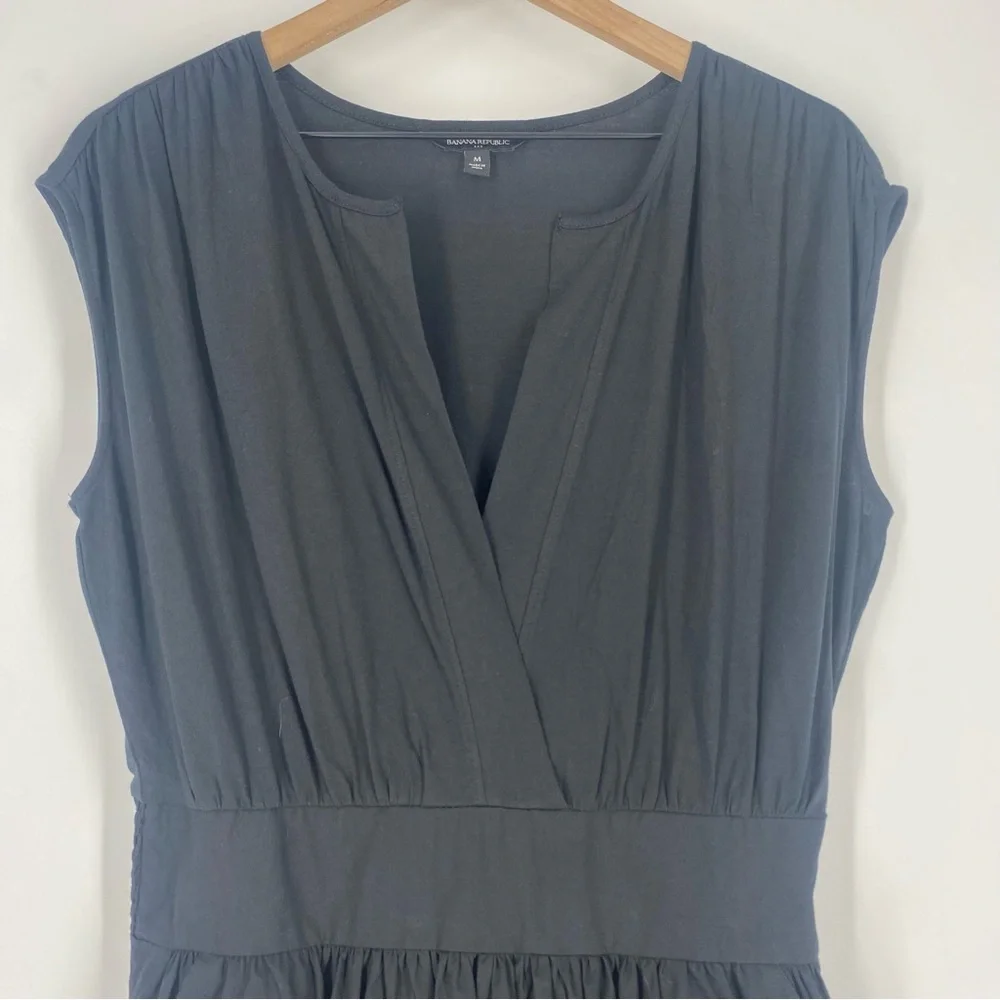 Banana Republic Black Notch-Neck Maxi Dress - Picture 8 of 10